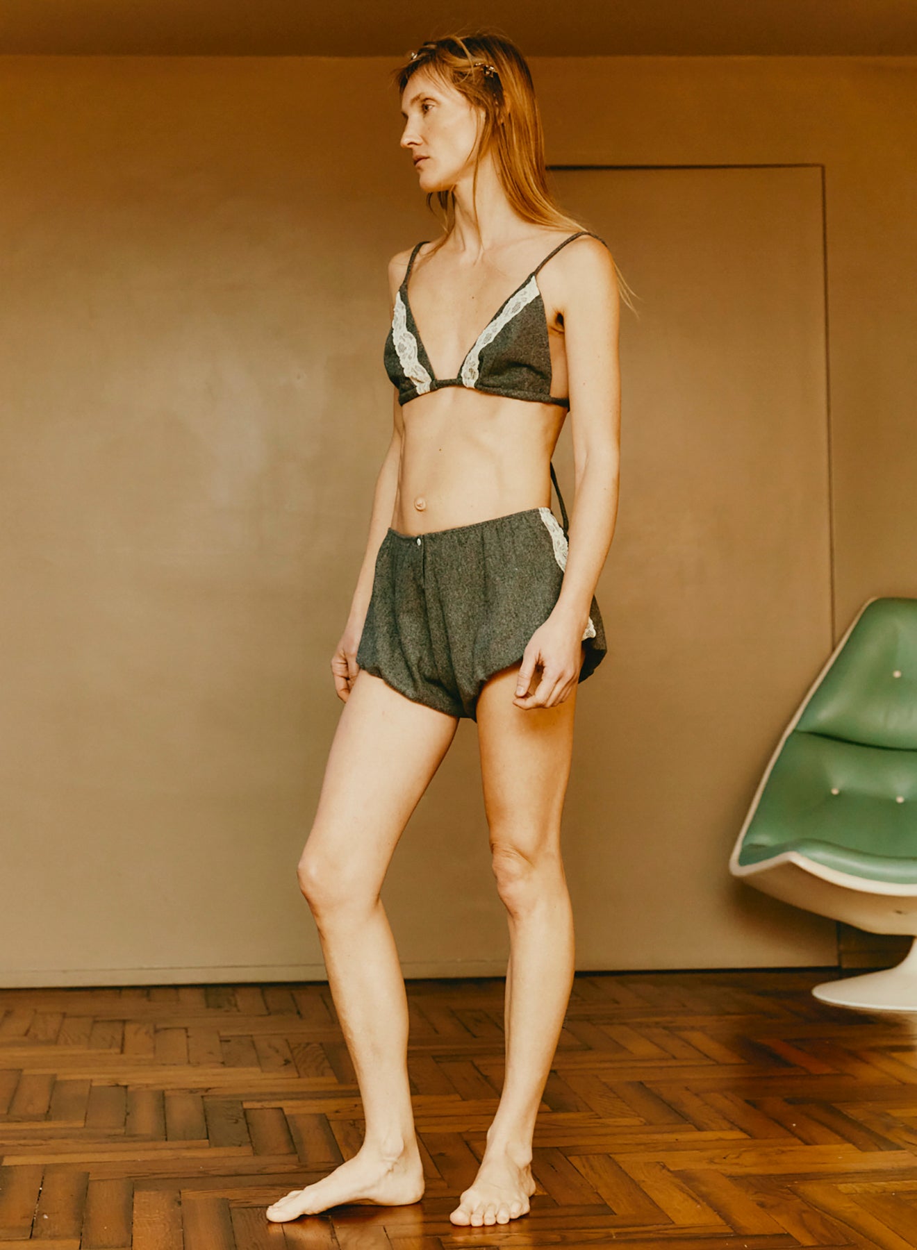 Maison Jejia Bra Grey Lace