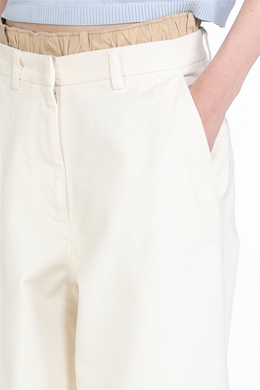 TROUSER ECRU DENIM