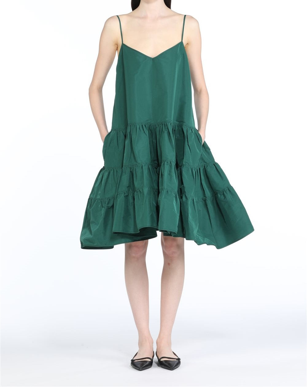DRESS EMERALD GREEN
