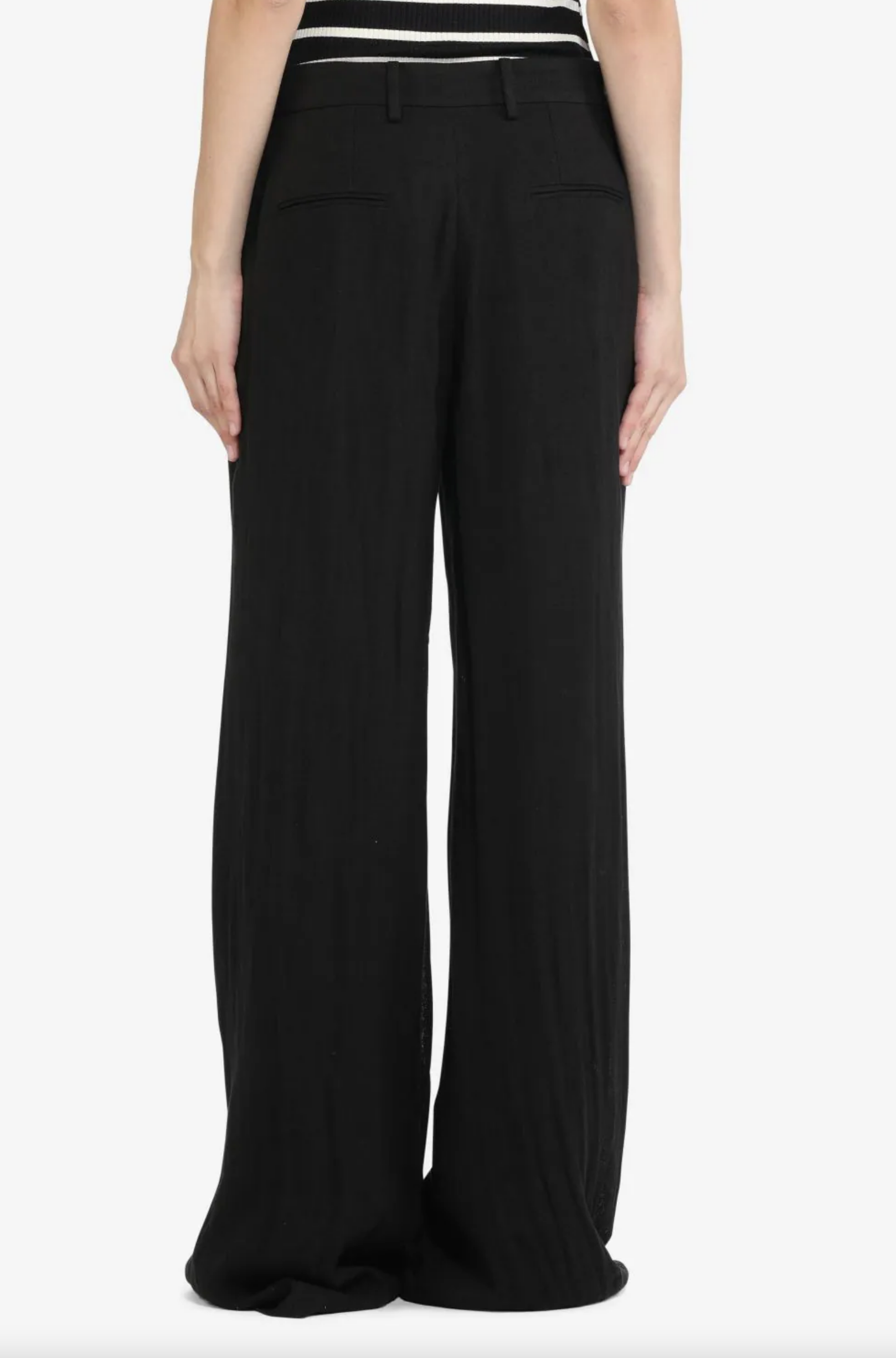 Trouser Linen Black N°21 Salvatore Schito