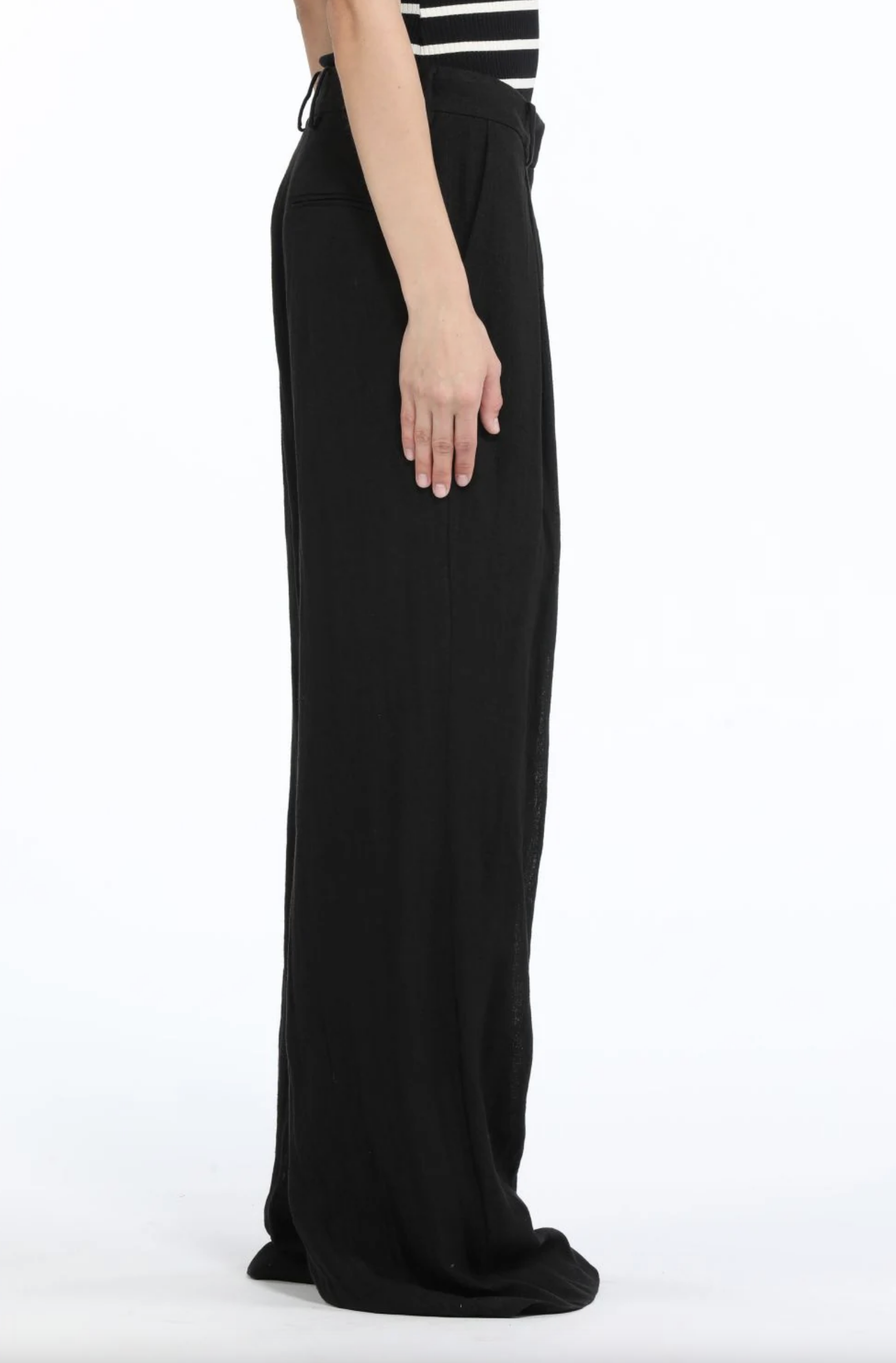 Trouser Linen Black N°21 Salvatore Schito