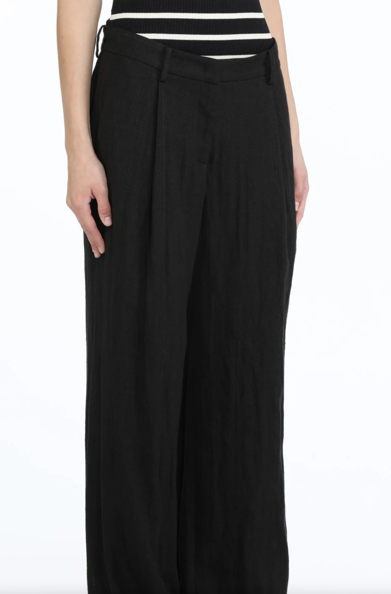 Trouser Linen Black N°21 Salvatore Schito