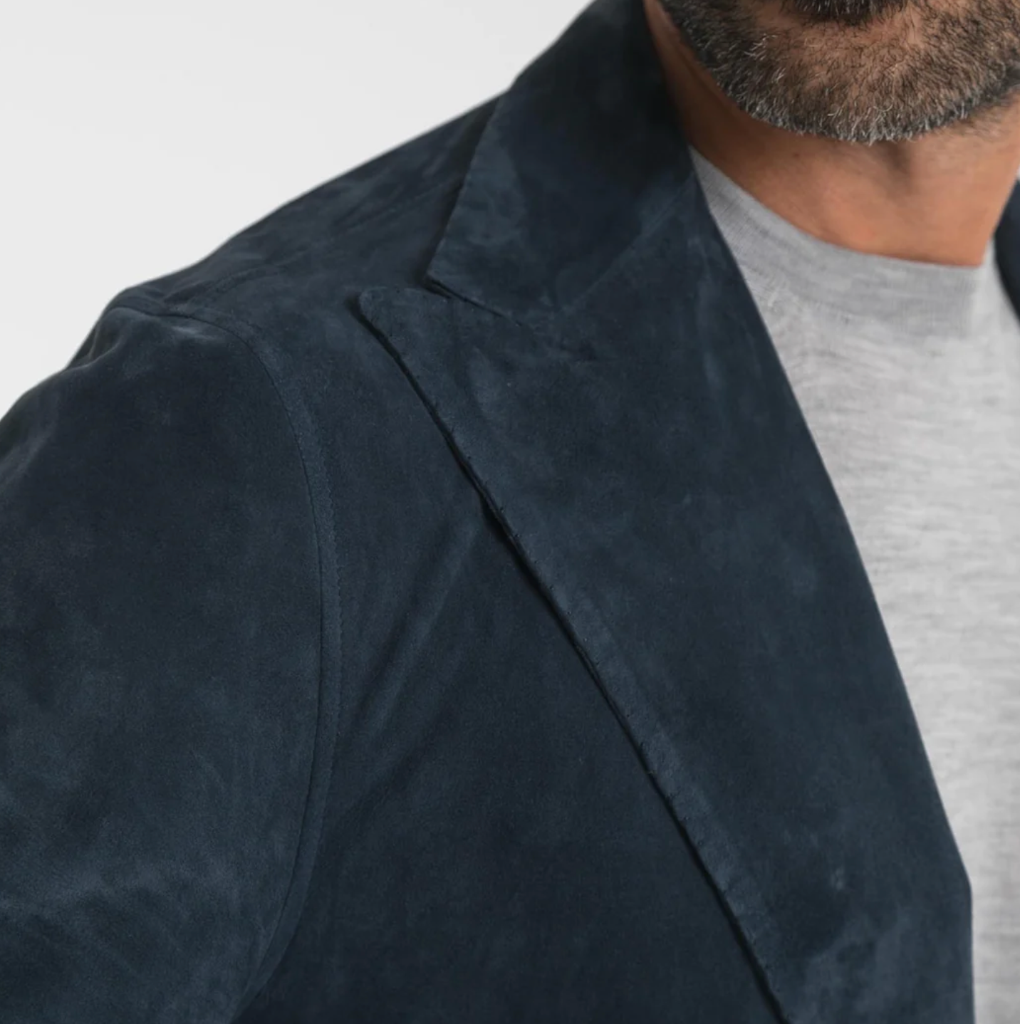 Jacket Suede Blue ALFREDO RIFUGIO Salvatore Schito