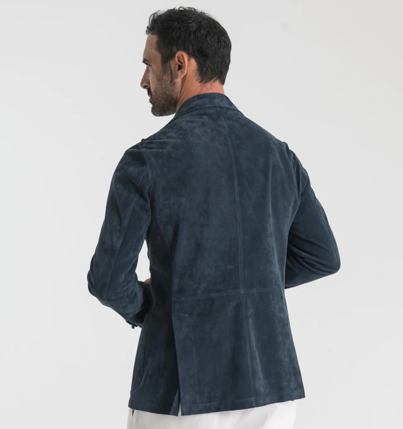 Jacket Suede Blue ALFREDO RIFUGIO Salvatore Schito
