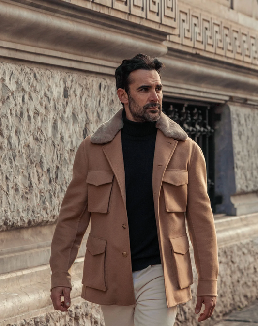 FIELD JACKET LUSSO BLUE