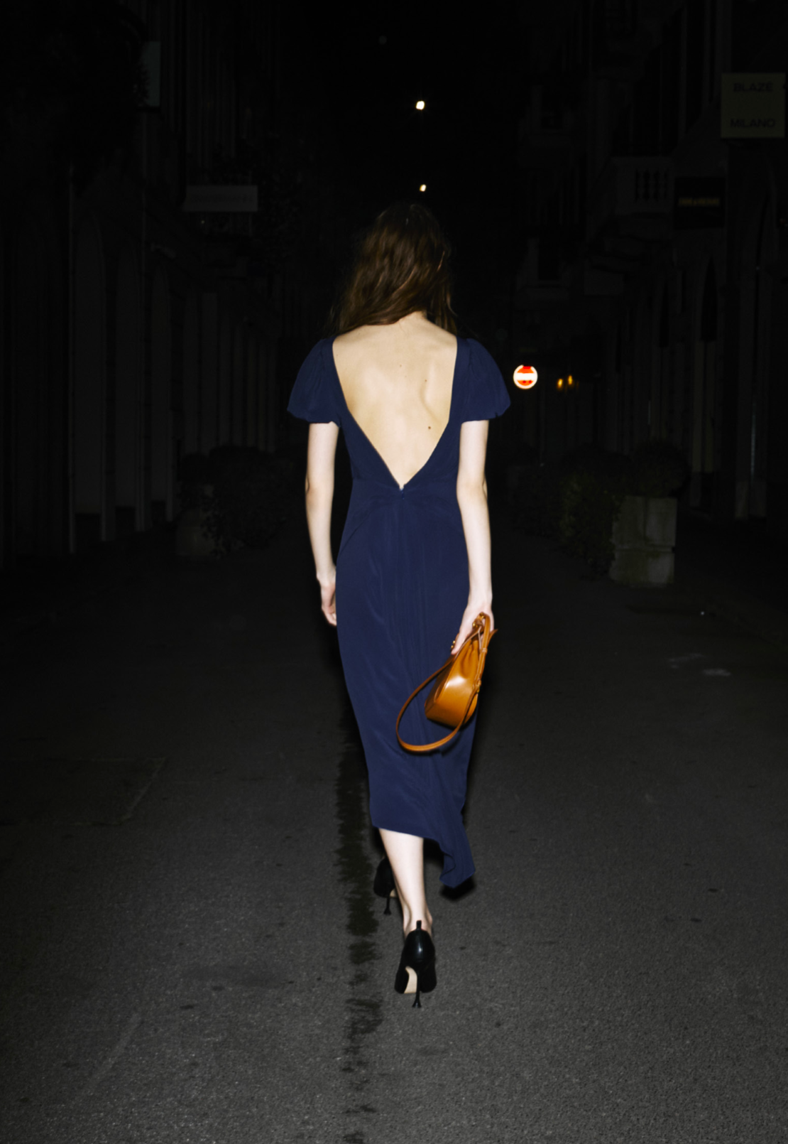 DRESS H041 BLUE SCURO