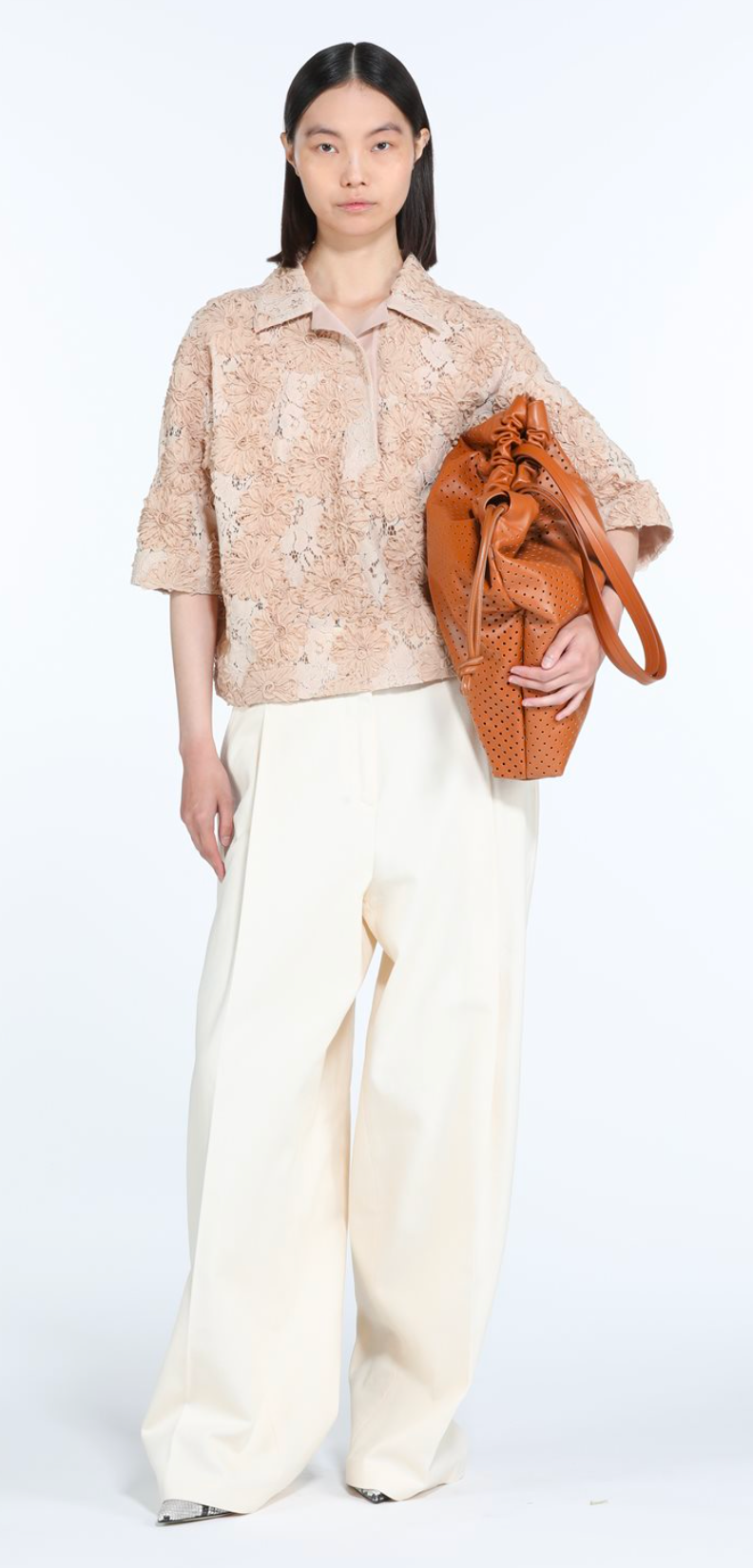 TROUSERS B042 ECRU