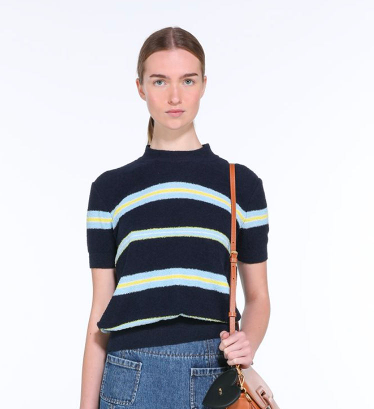 MAGLIA A007 GIROCOLLO BLUE