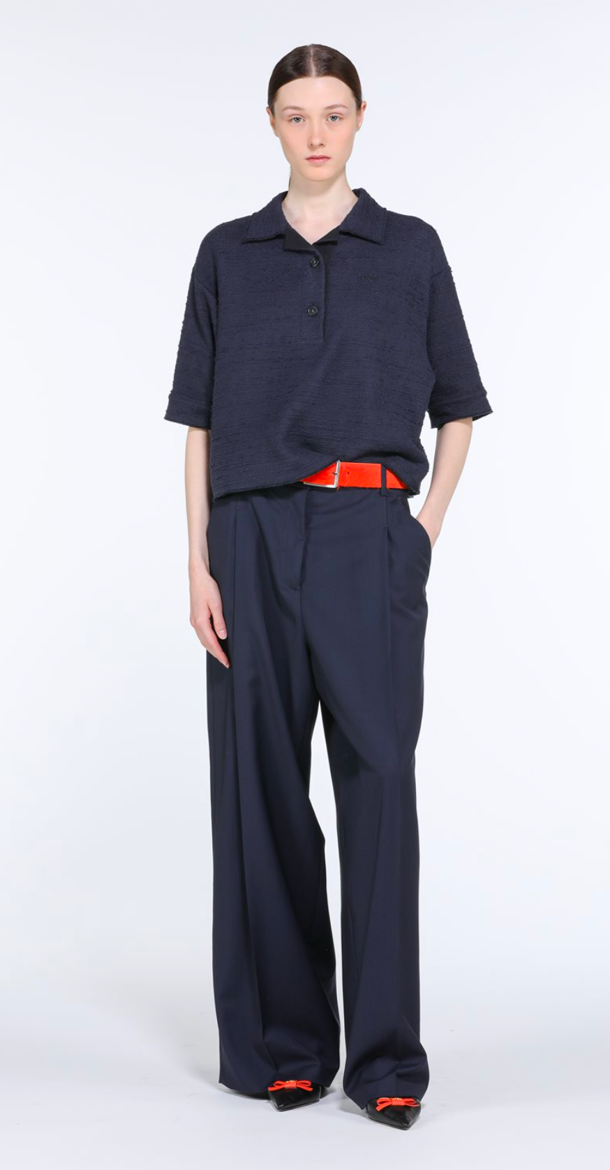 TROUSERS B042 BLU NOTTE