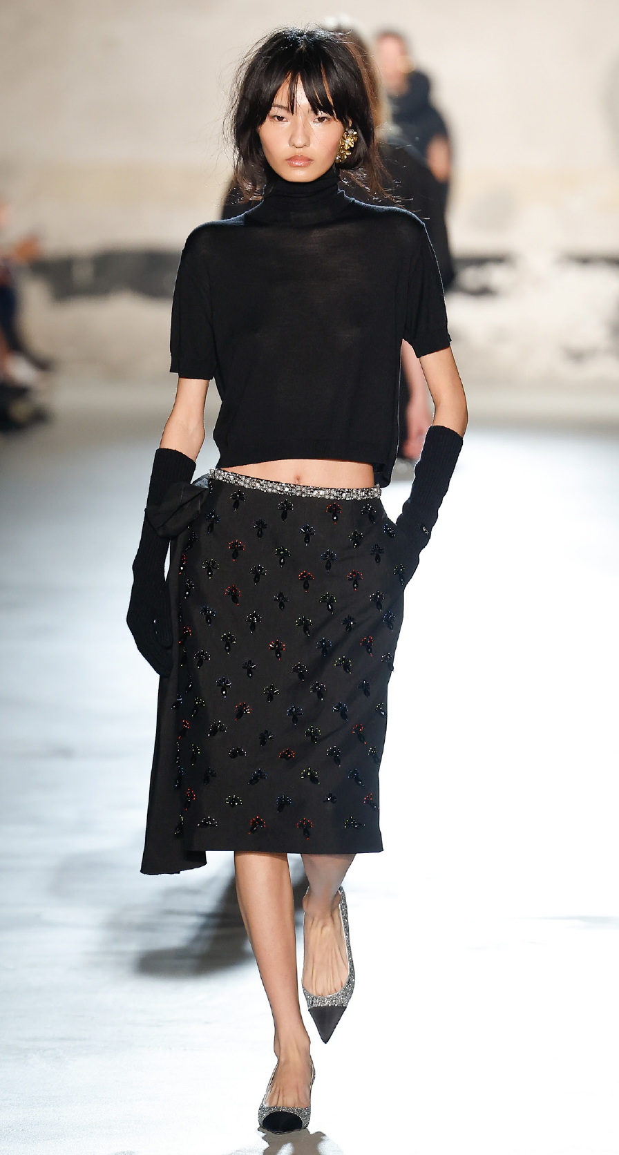 N21 Knit Turtleneck Sweater Black