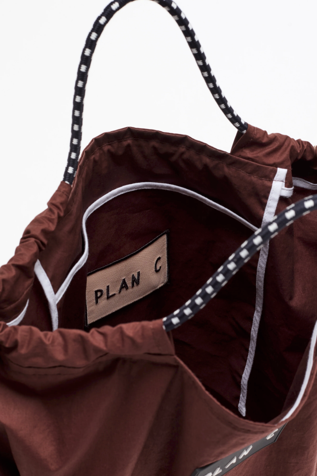 Plan C Brown Shopping Bag