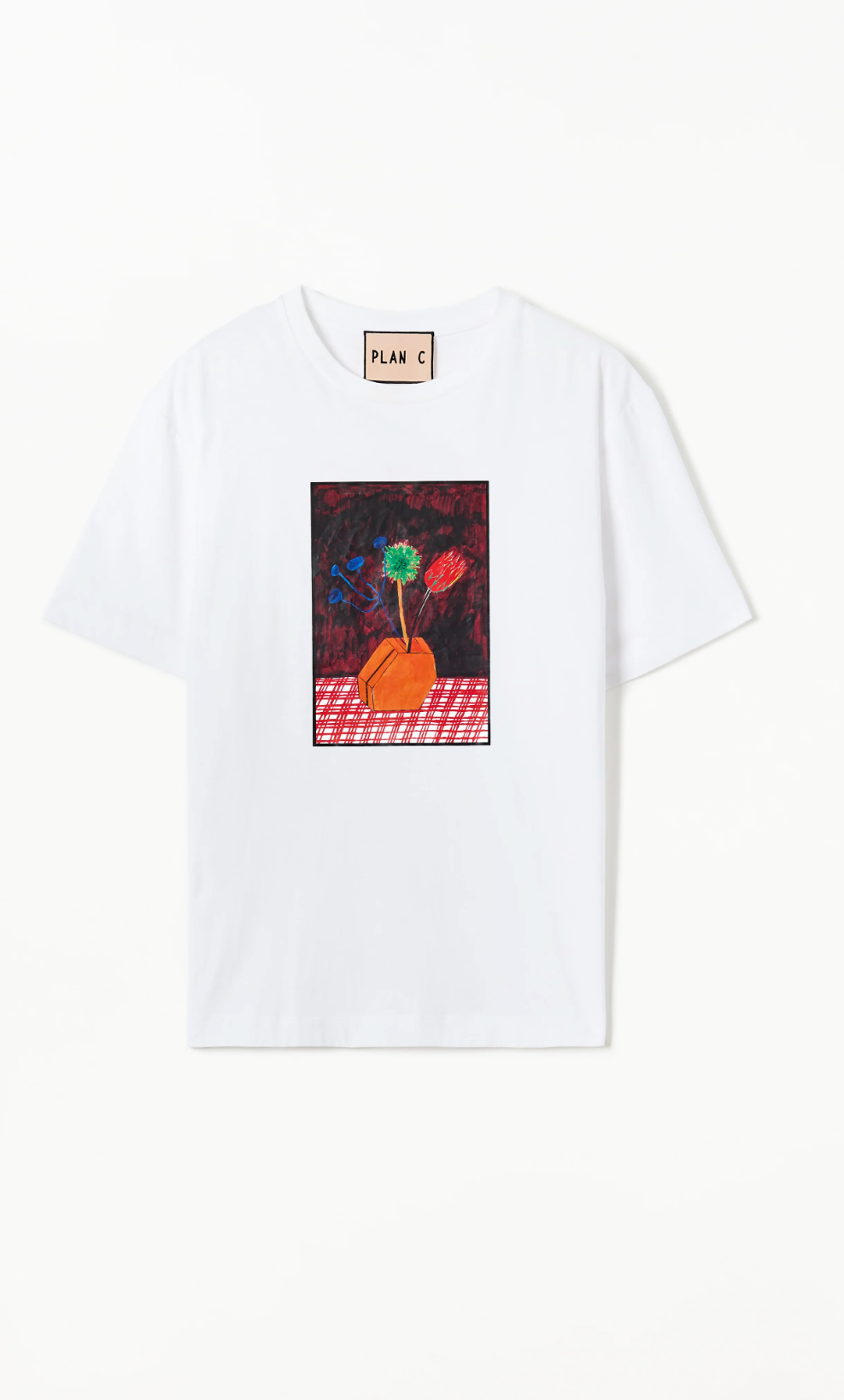 Plan C White Graphic T-Shirt