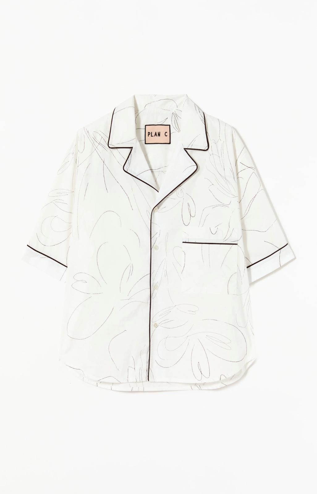 Plan C Floral Pyjama Shirt