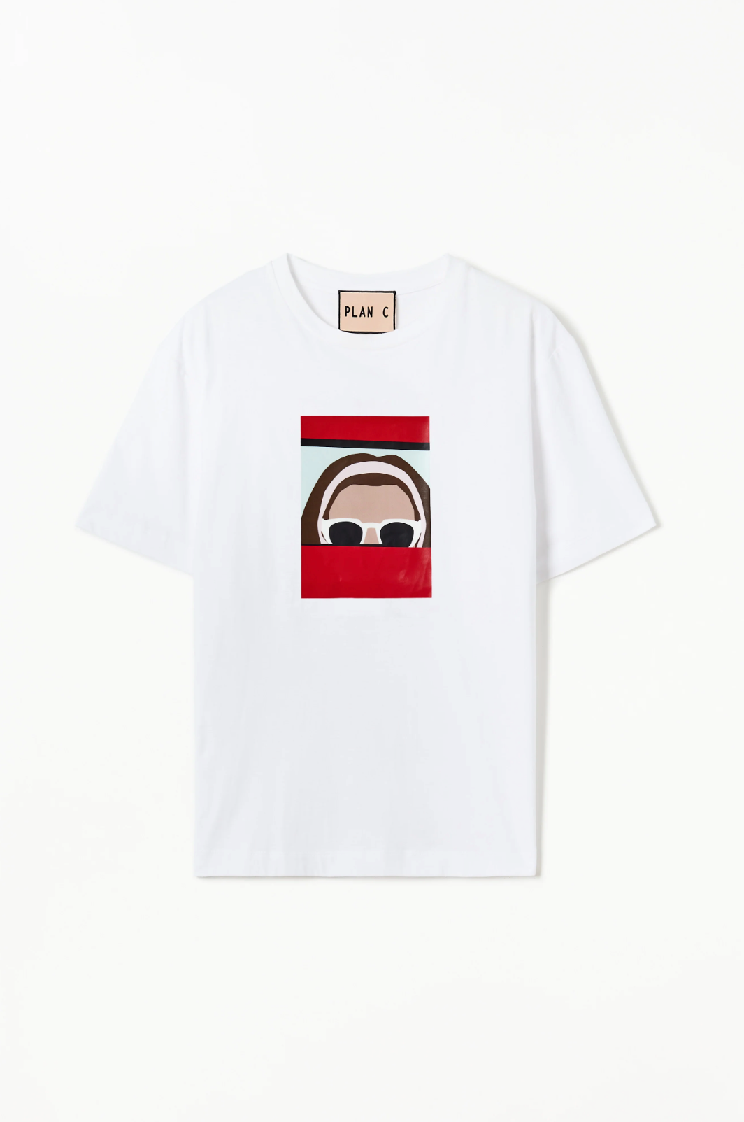 Plan C White Graphic T-Shirt