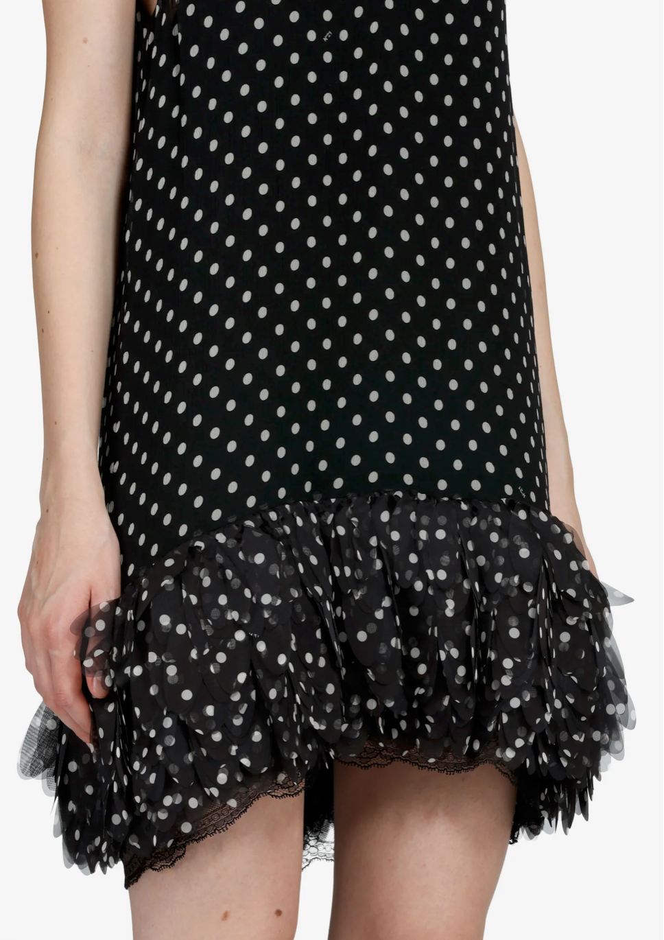 N°21 Short Polka Dot Ruffle Dress