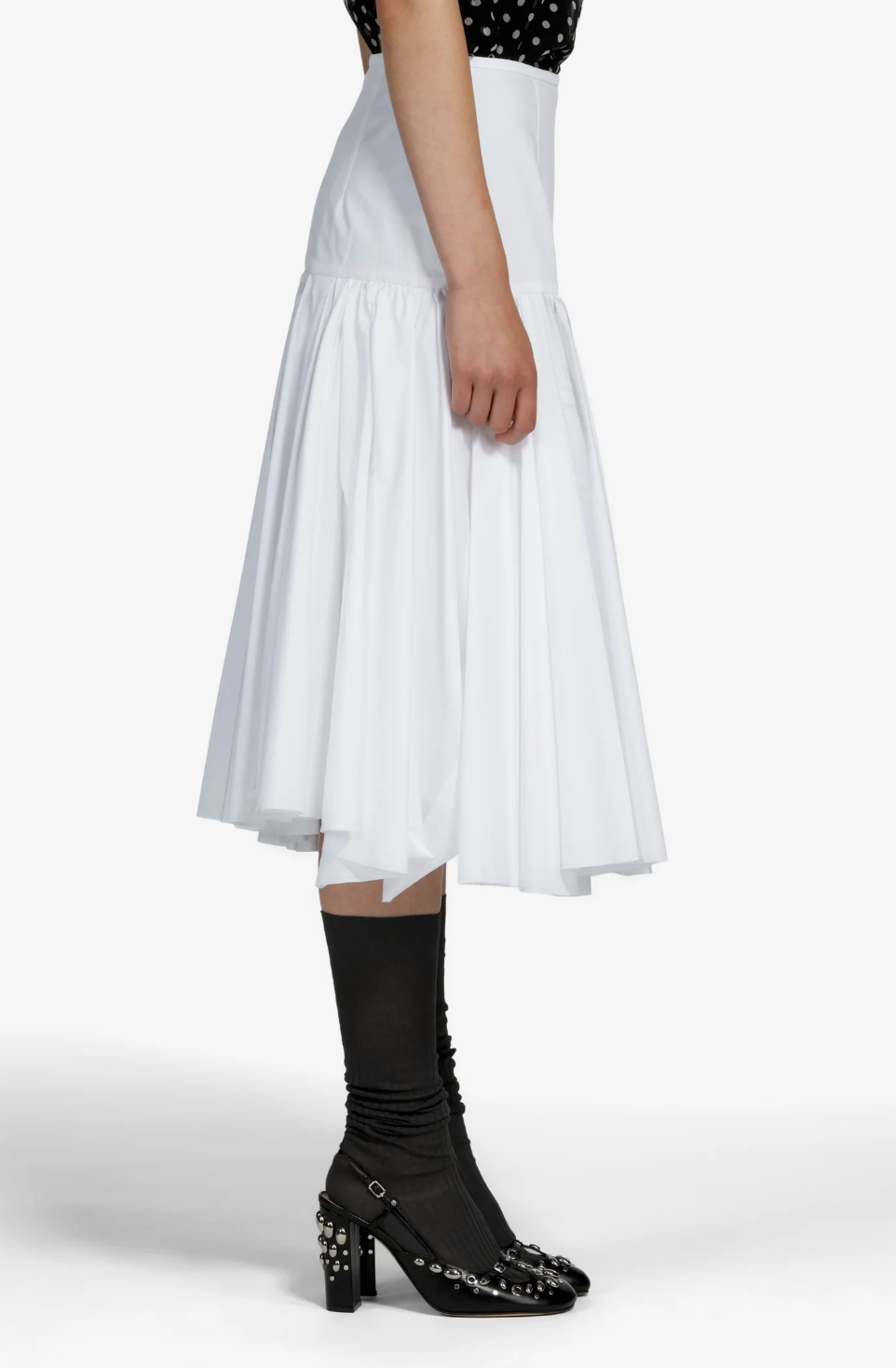 N°21 White Midi Skirt