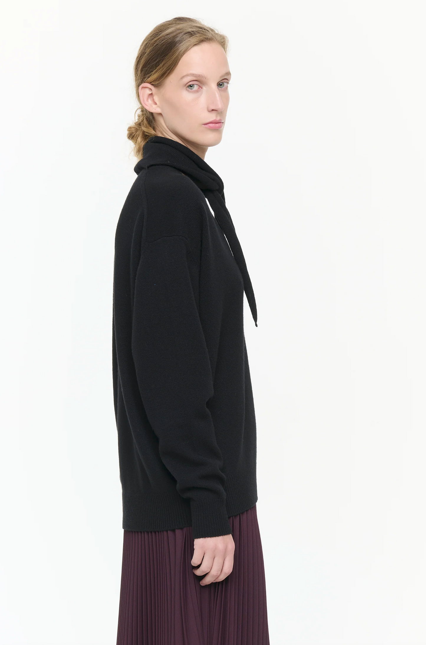Plan C Foulard Sweater Black