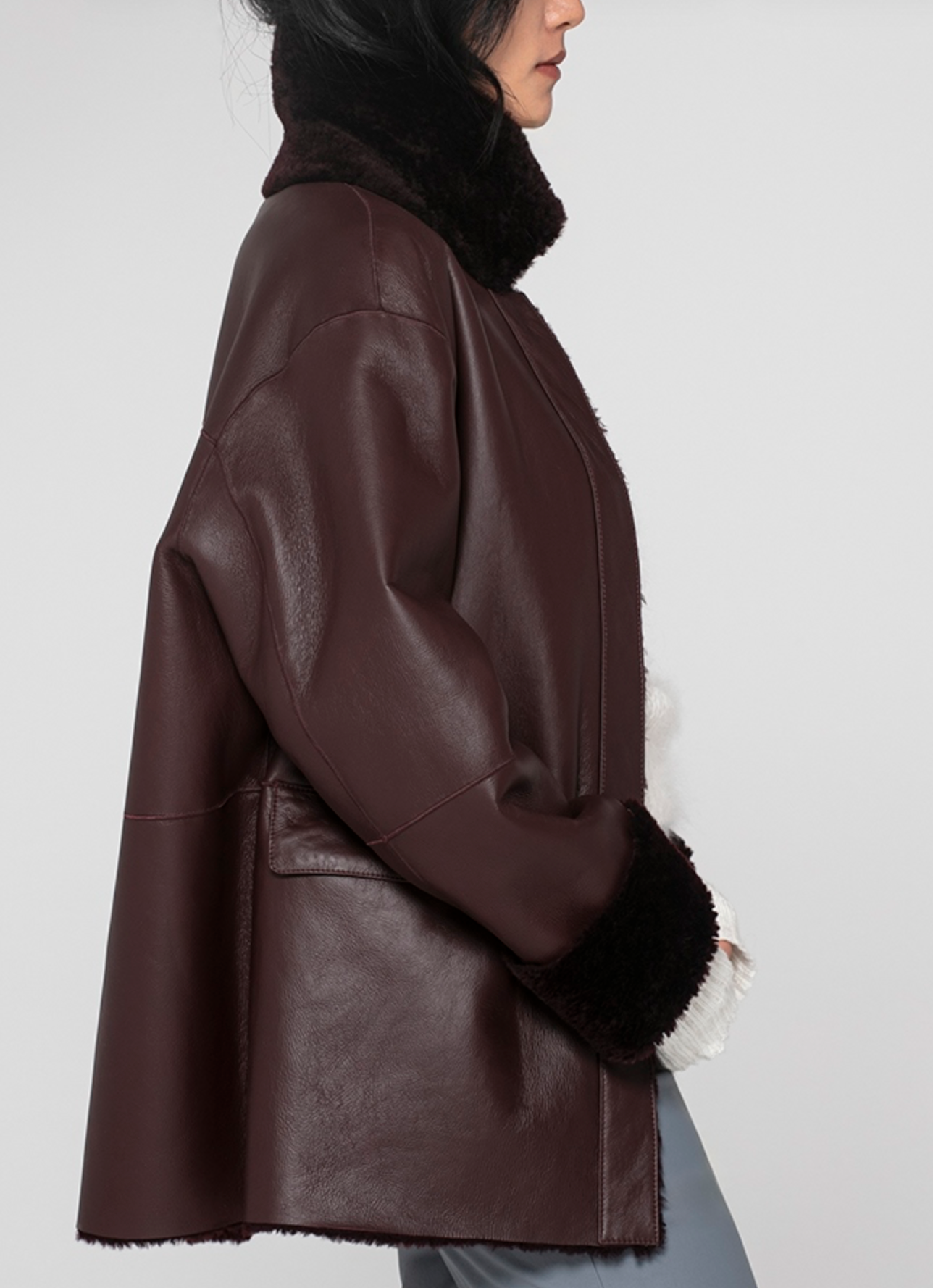 DESA 1972 Reversible Shearling Jacket Roast