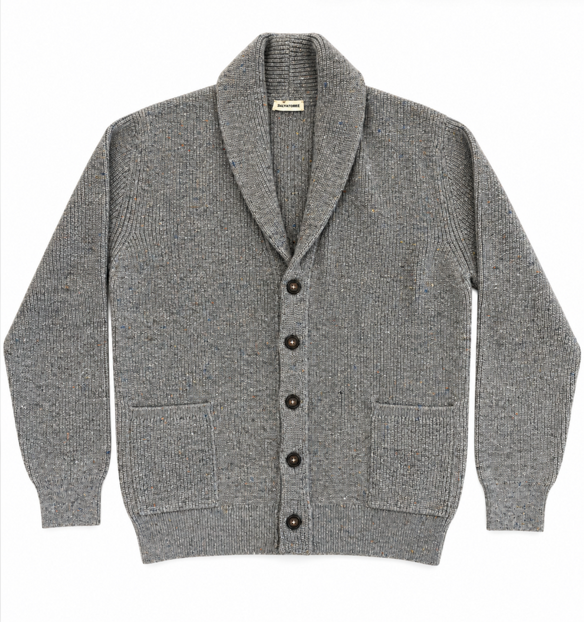 Salvatore Schito Erald Grey Cardigan