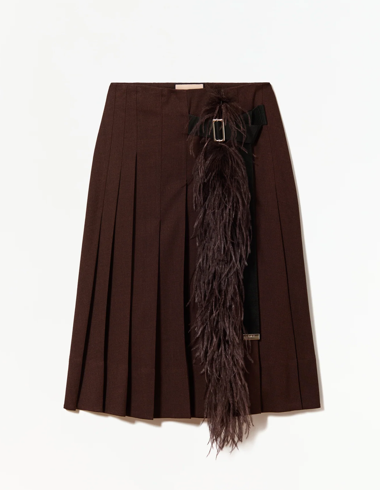 SKIRT BROWN MELANGE