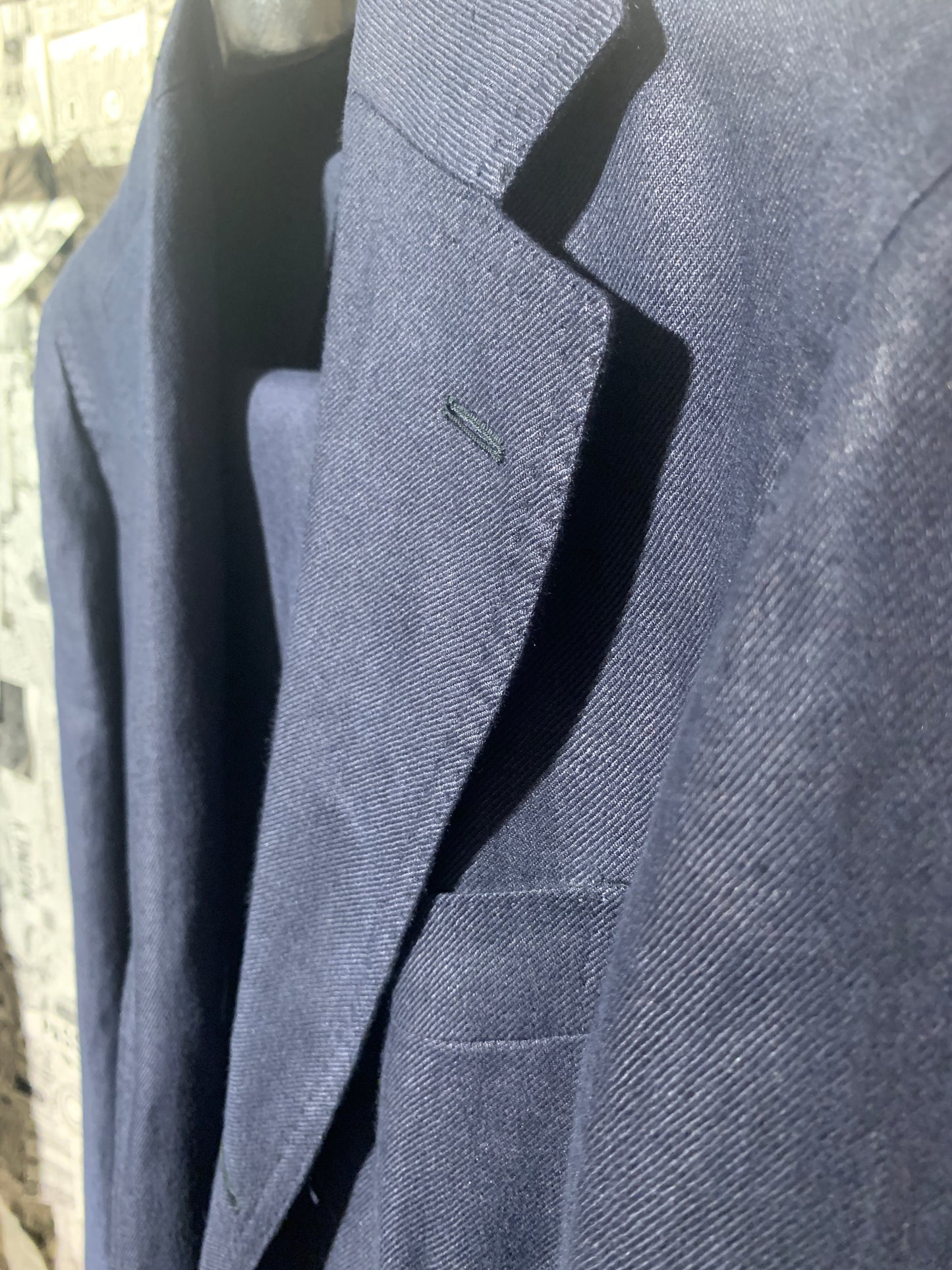 1300.00 Suit Linen Navy E.FORMICOLA Salvatore Schito