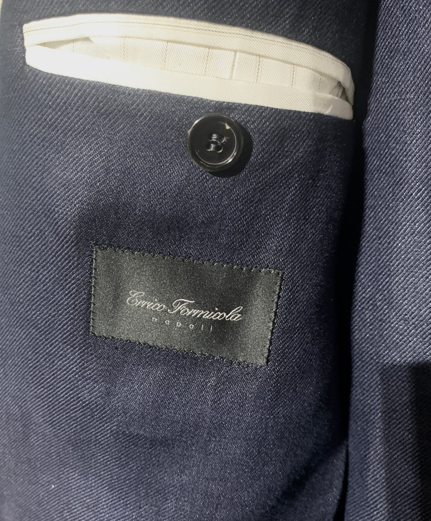 1300.00 Suit Linen Navy E.FORMICOLA Salvatore Schito