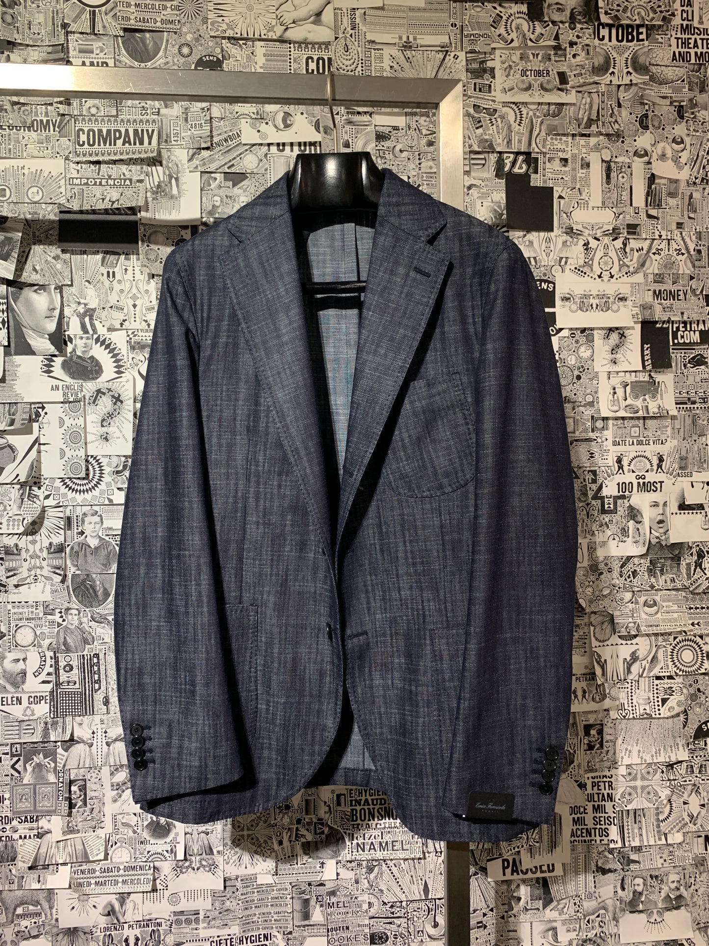 1290.00 Veston Japanese Denim E.FORMICOLA Salvatore Schito