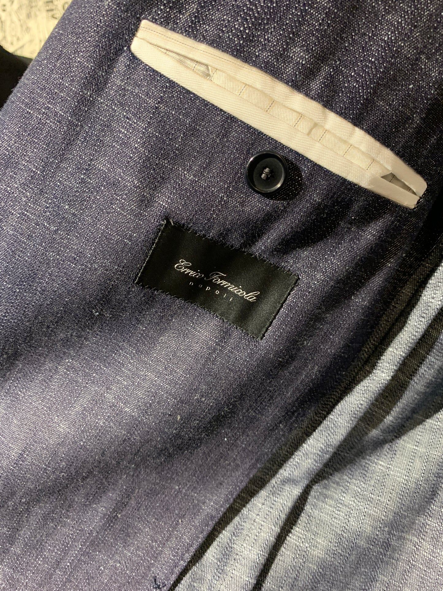 1290.00 Veston Japanese Denim E.FORMICOLA Salvatore Schito