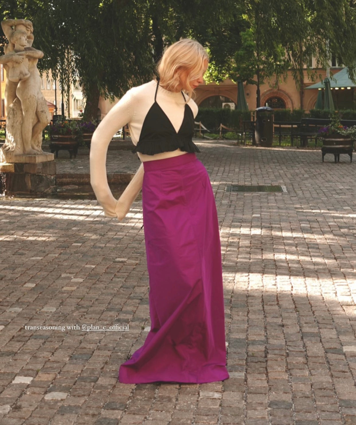 700.00 Skirt Taffeta PLAN C Salvatore Schito