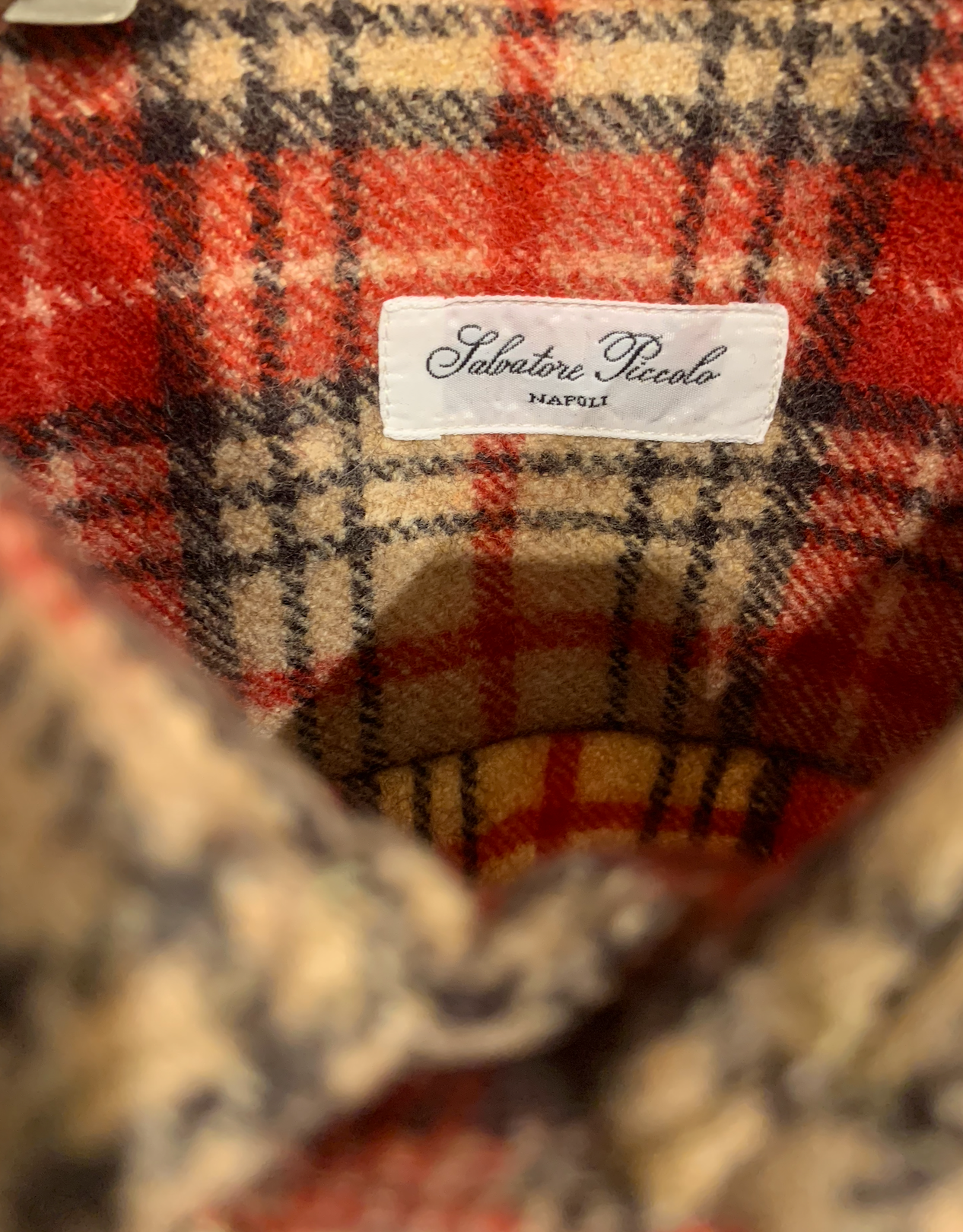 420.00 Overshirt Red Check SALVATORE PICCOLO Salvatore Schito