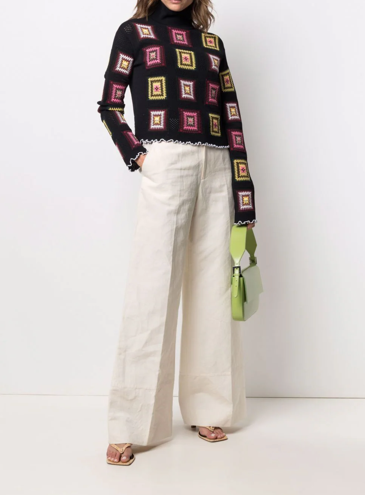 Trouser Flared Linen COLVILLE Salvatore Schito
