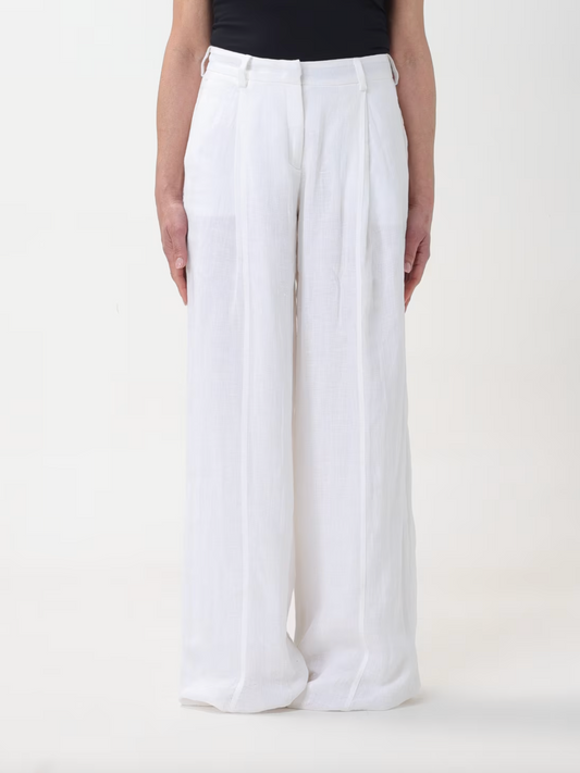 Trouser Linen White N°21 Salvatore Schito