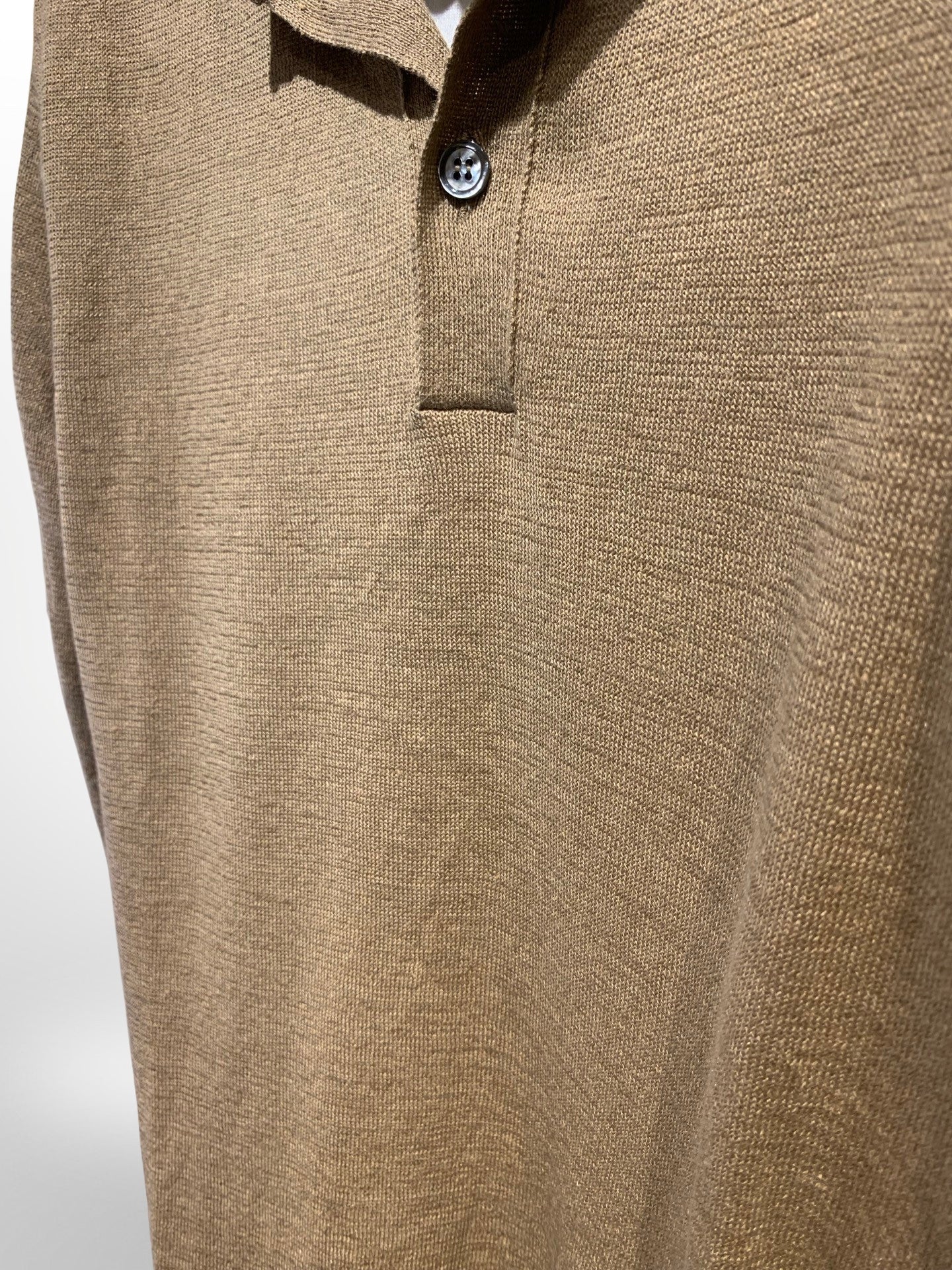 Polo Linen Taupe SALAVTORE SCHITO Salvatore Schito