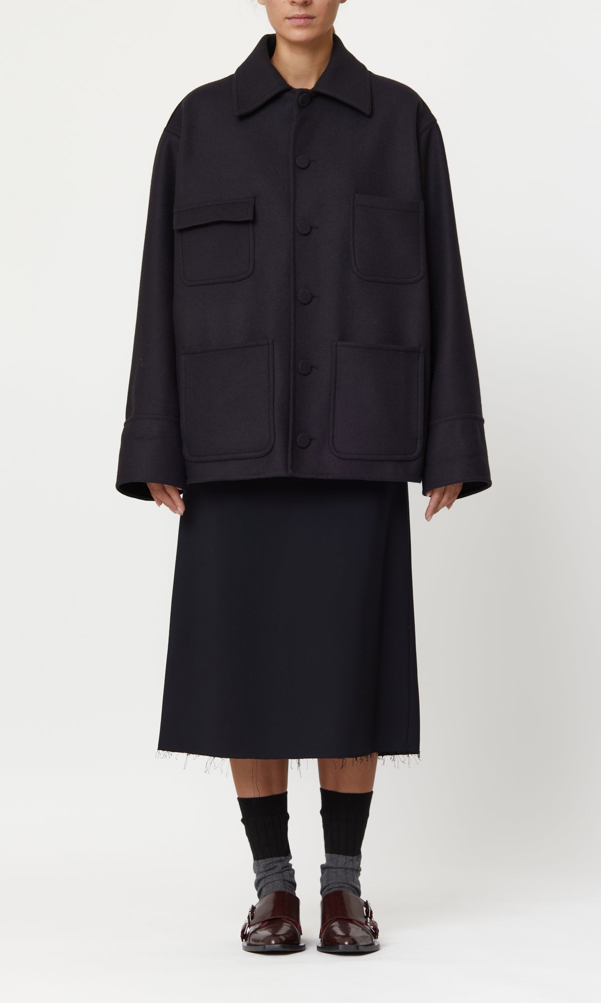 JACKET BLUE BLACK