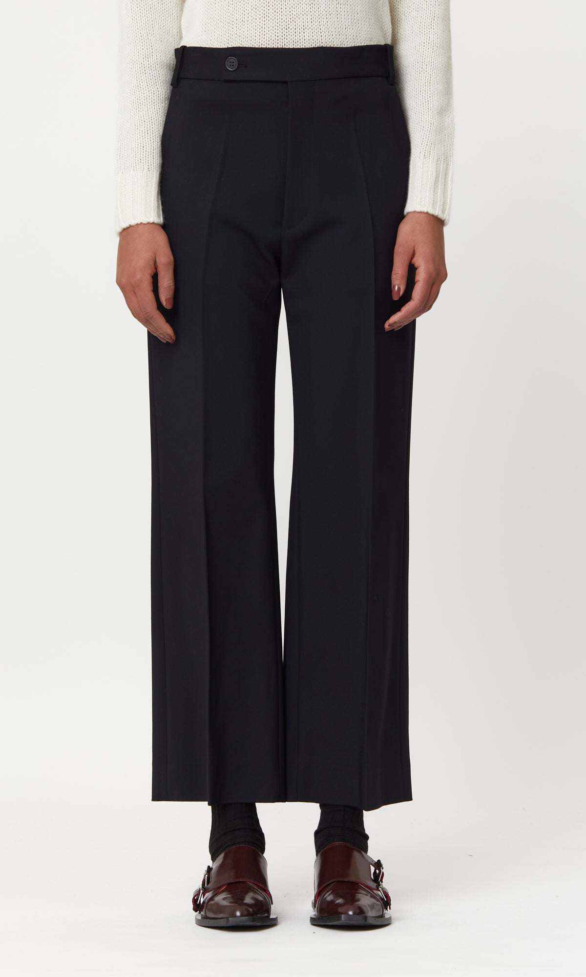 TROUSERS BLUE BLACK