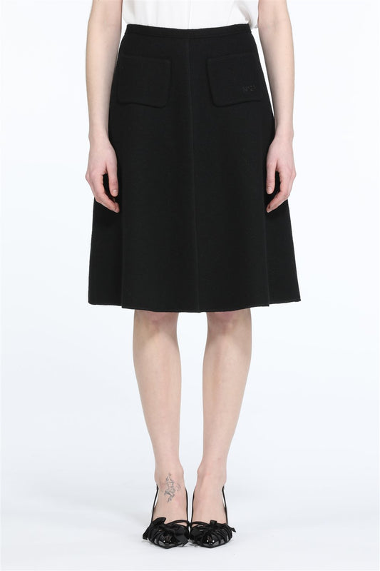 Skirt Knit Blk