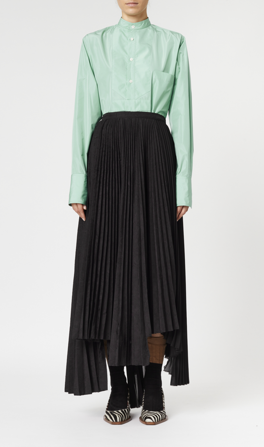 3680.00 Skirt Pleated BLK PLAN C Salvatore Schito