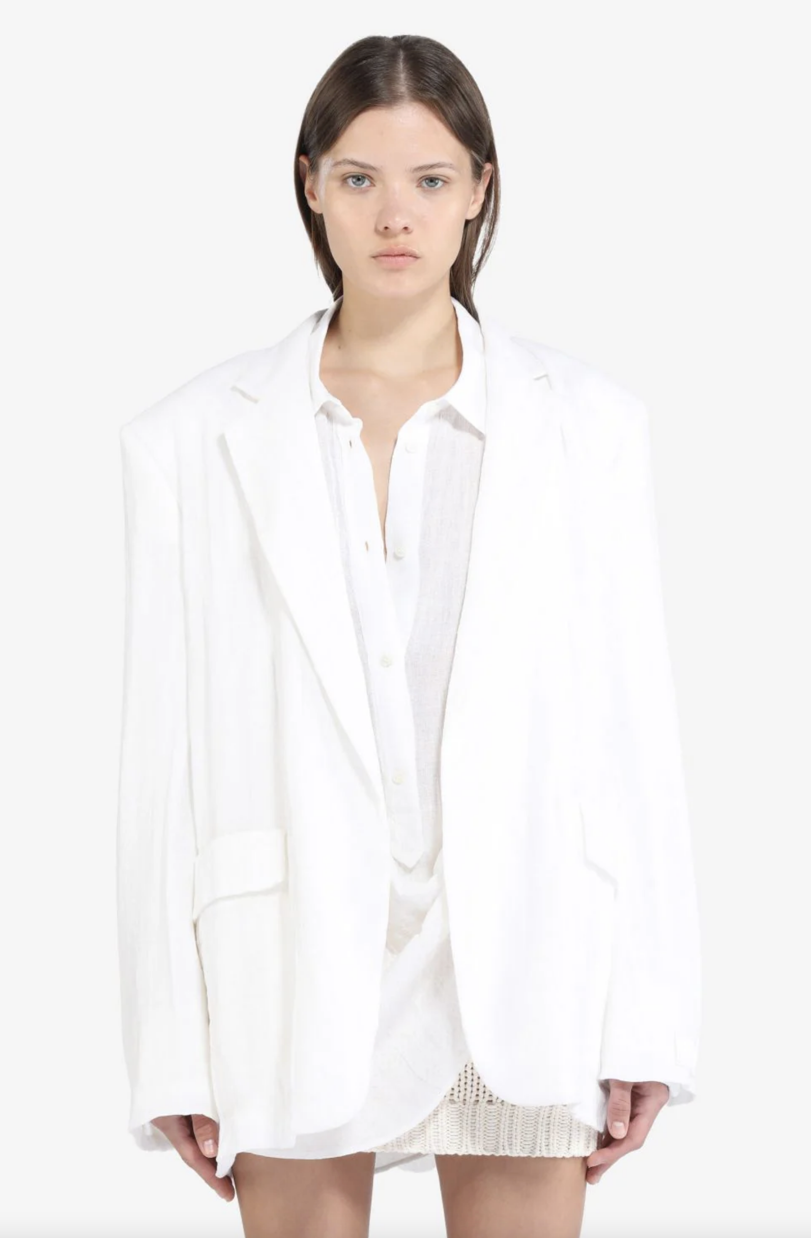 Jacket Linen White N°21 Salvatore Schito