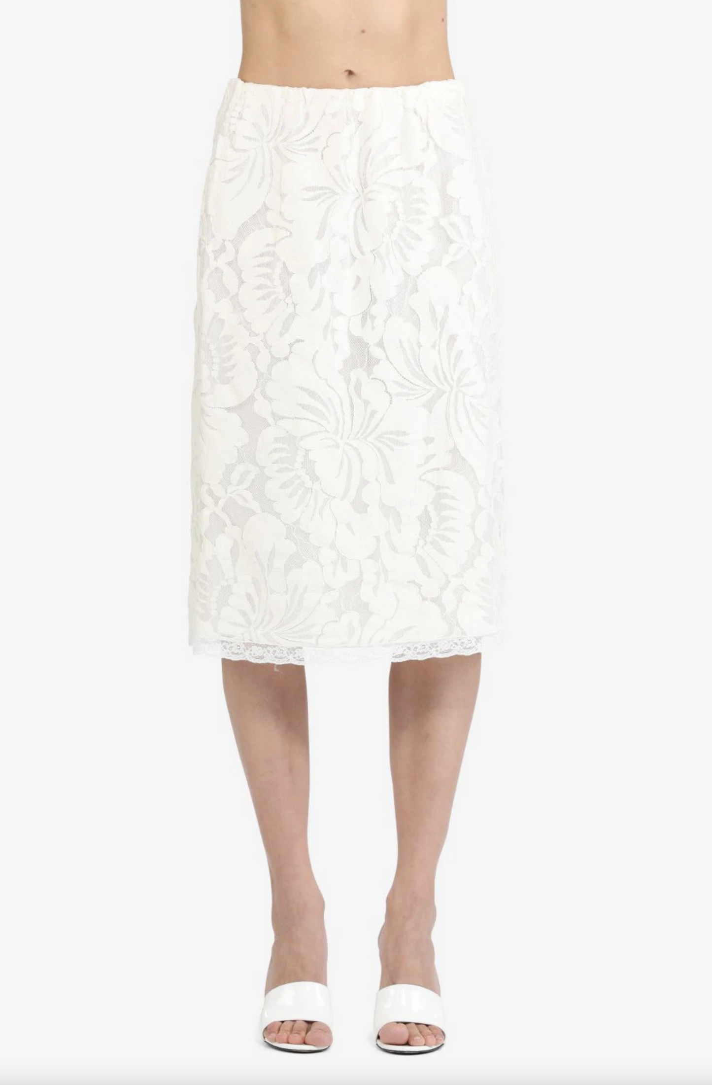 Skirt White Lace N°21 Salvatore Schito