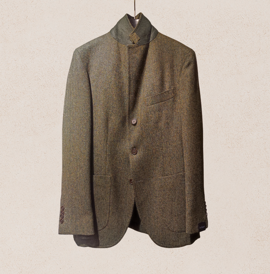 Jacket Green Herringbone E.FORMICOLA Salvatore Schito