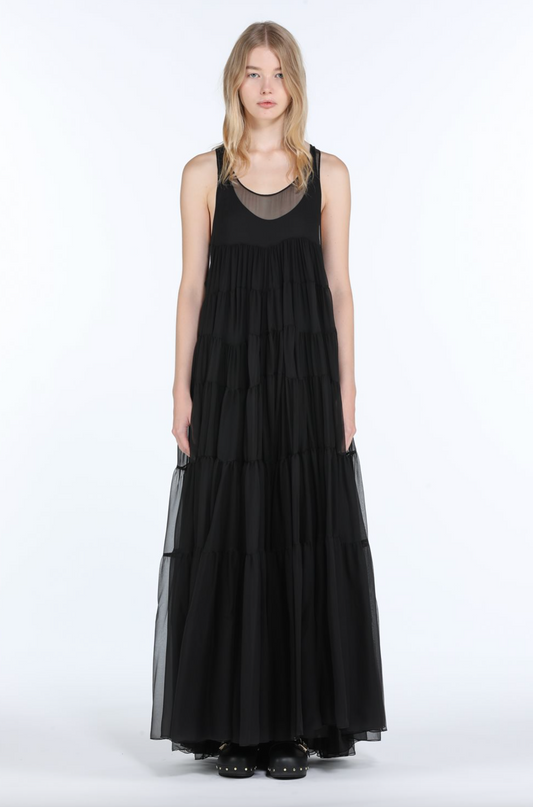 DRESS MAXI SILK