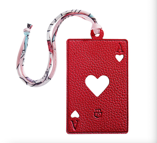 POKER CARD CHARM RED