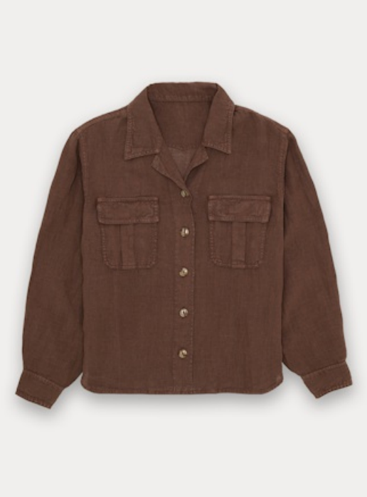 FORTELA LINEN MILITARY SHIRT