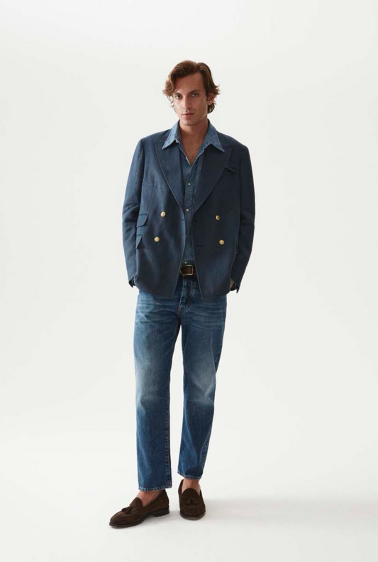 BLAZER LINEN BLUE