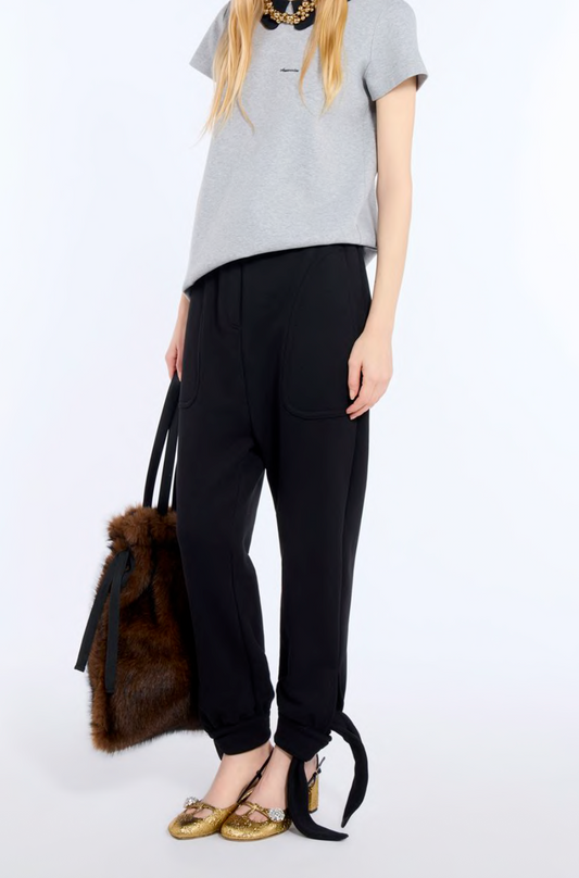 N21 Black Soft Tailored Trousers Black