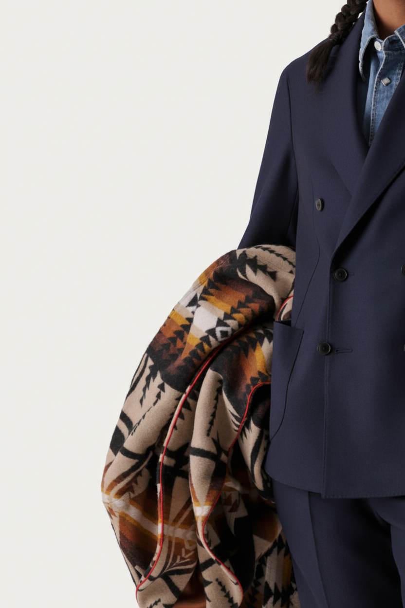 Fortela Toto navy flannel suit