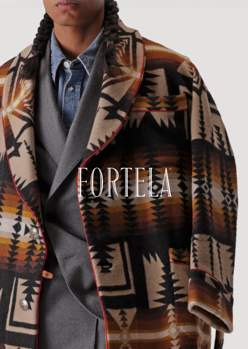 Fortela Toto navy flannel suit