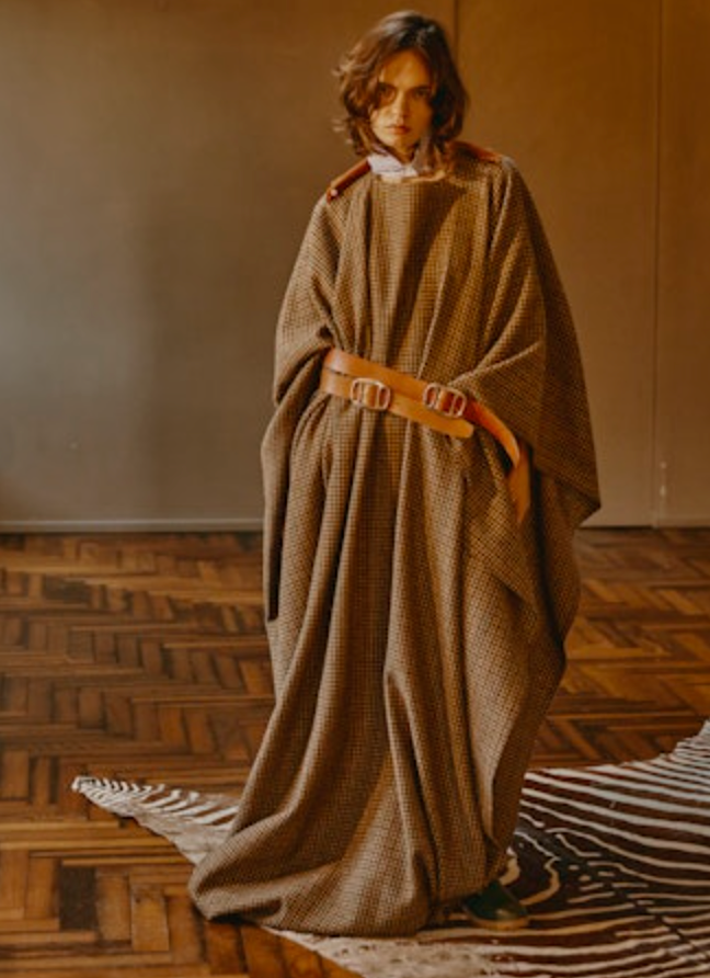 Maison Jejia Double Leather Belt Camel