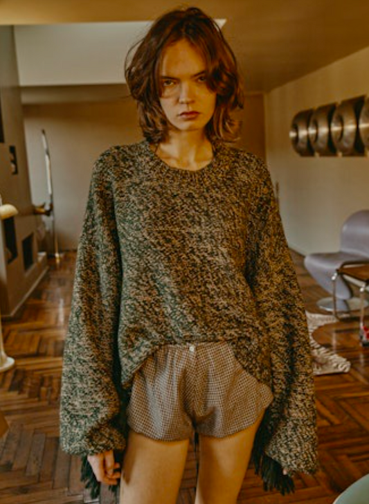 Maison Jejia Oversized Mélange Sweater