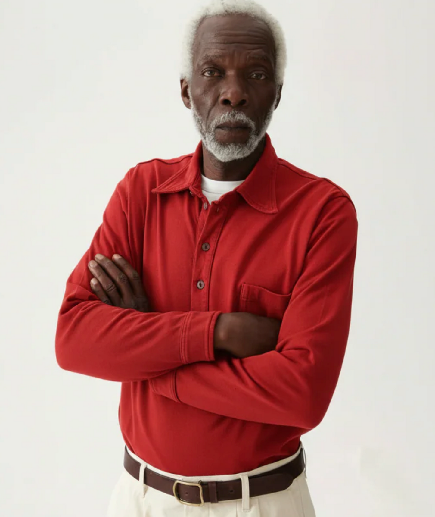 POLO LONG SLEEVE RED